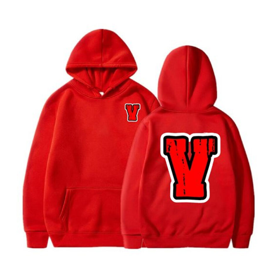 Vlone Red Staple Hoodie (7)