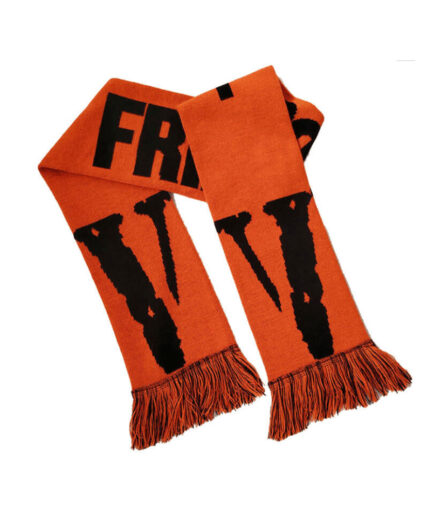 Vlone Scarf With Friend Text And Logo (2)