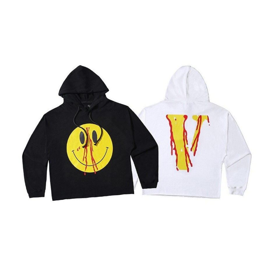 Vlone Smiley Face Cotton Hoodie (3)