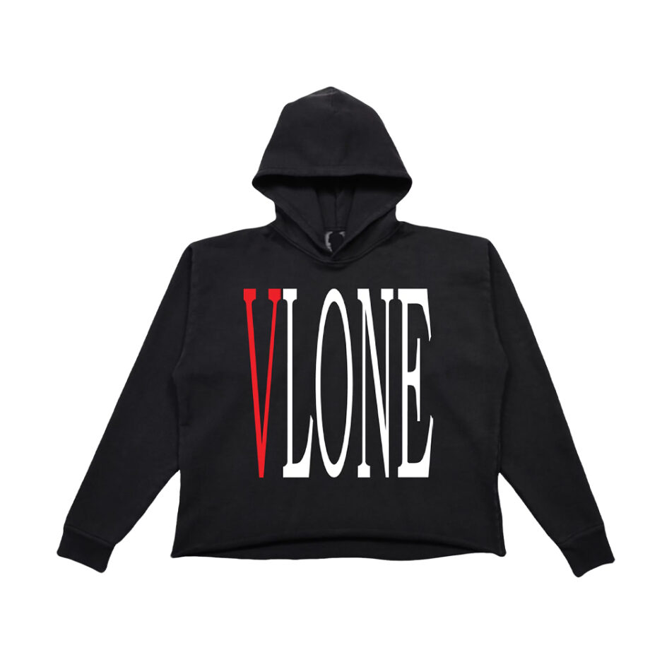 Vlone Staple Streetwear Hoodie Black