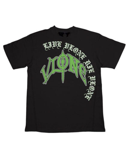 Vlone Sulphur Gothic Graphic Tee - Green