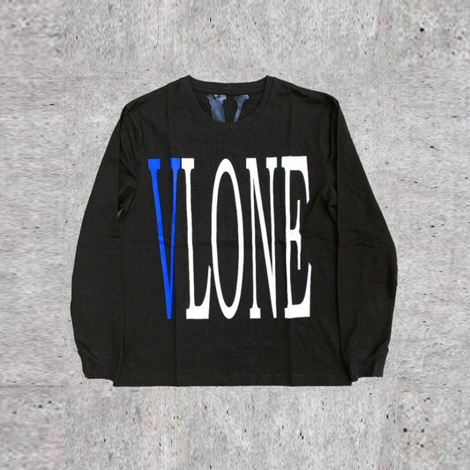 Vlone V Staple Sweatshirt BlueBlack (1)