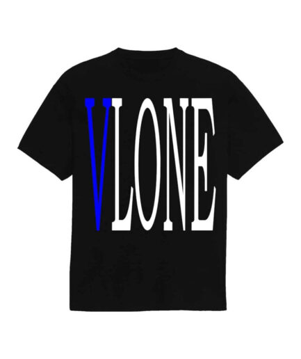 Vlone V Staple T Shirt – Blue BlacK