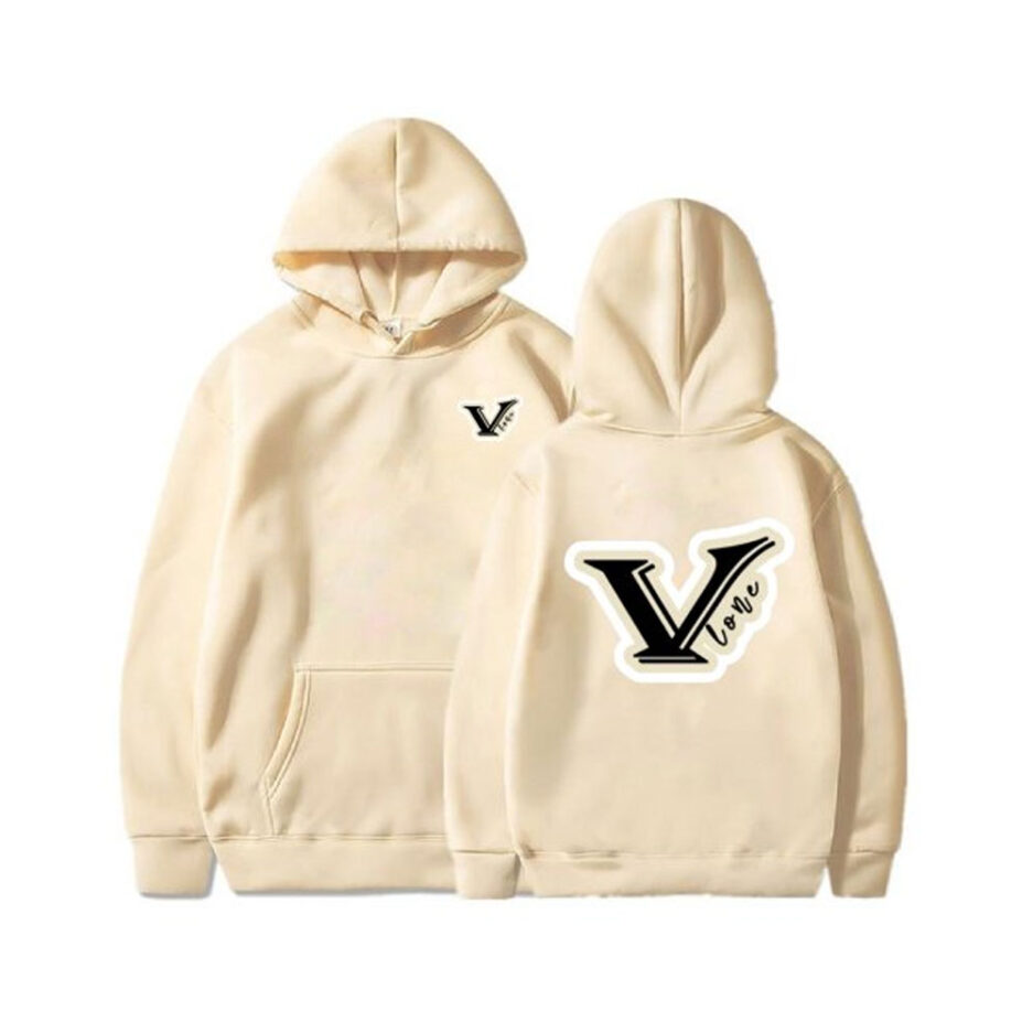 Vlone V logo Pink Hoodie (3)