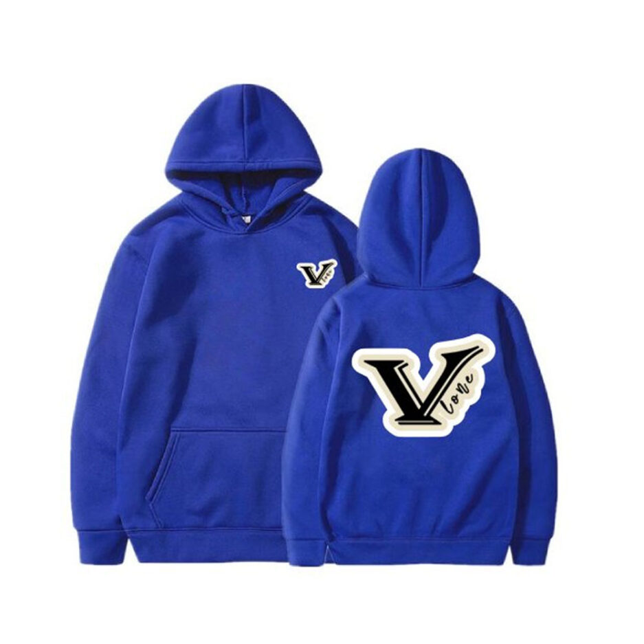 Vlone V logo Pink Hoodie (4)