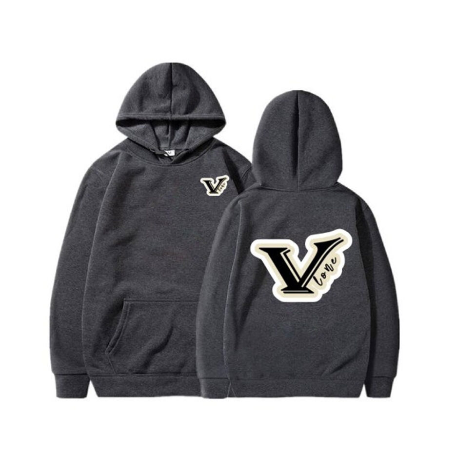 Vlone V logo Pink Hoodie (5)