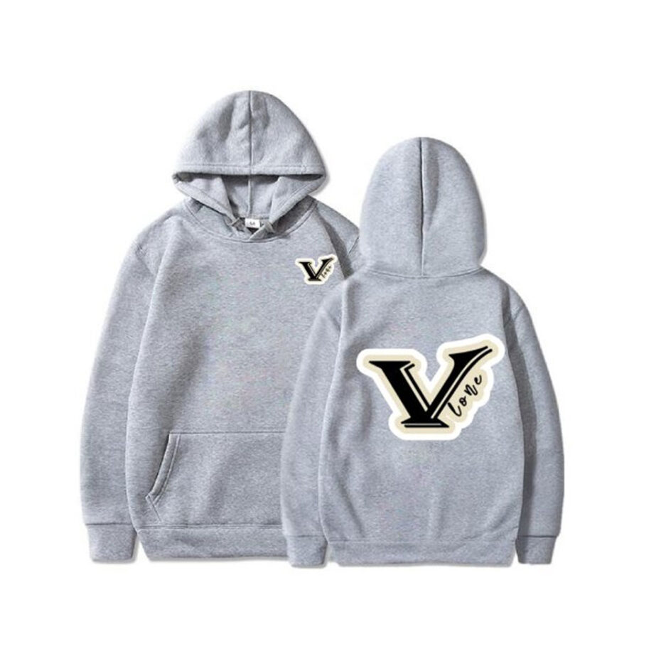 Vlone V logo Pink Hoodie (6)