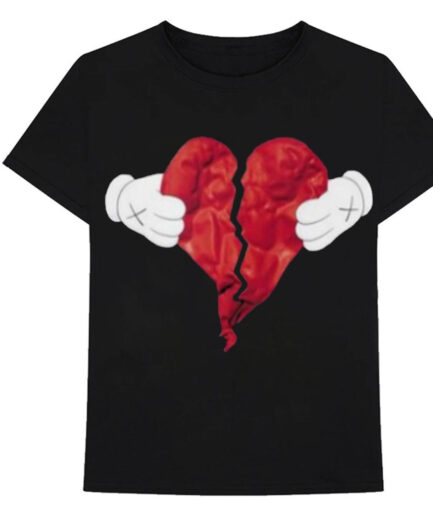 Vlone X Broken Heart T Shirt Black