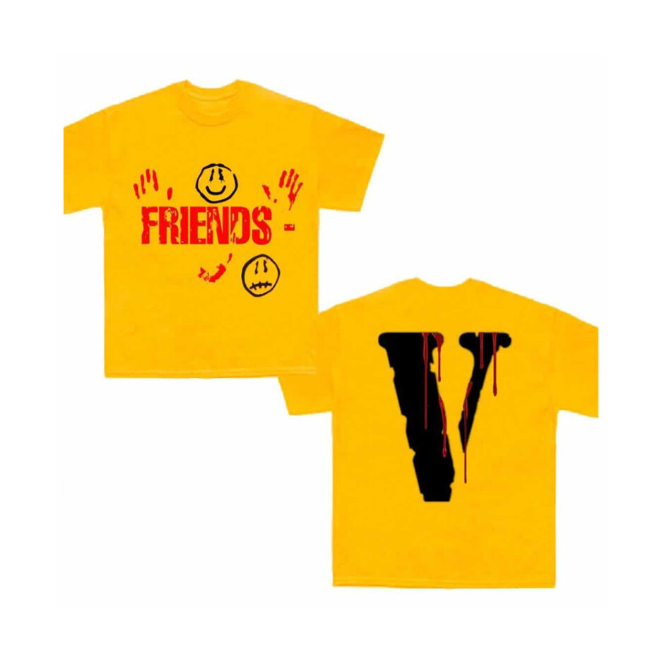 Vlone X Kika Drip Blood V Staple Friends Tee