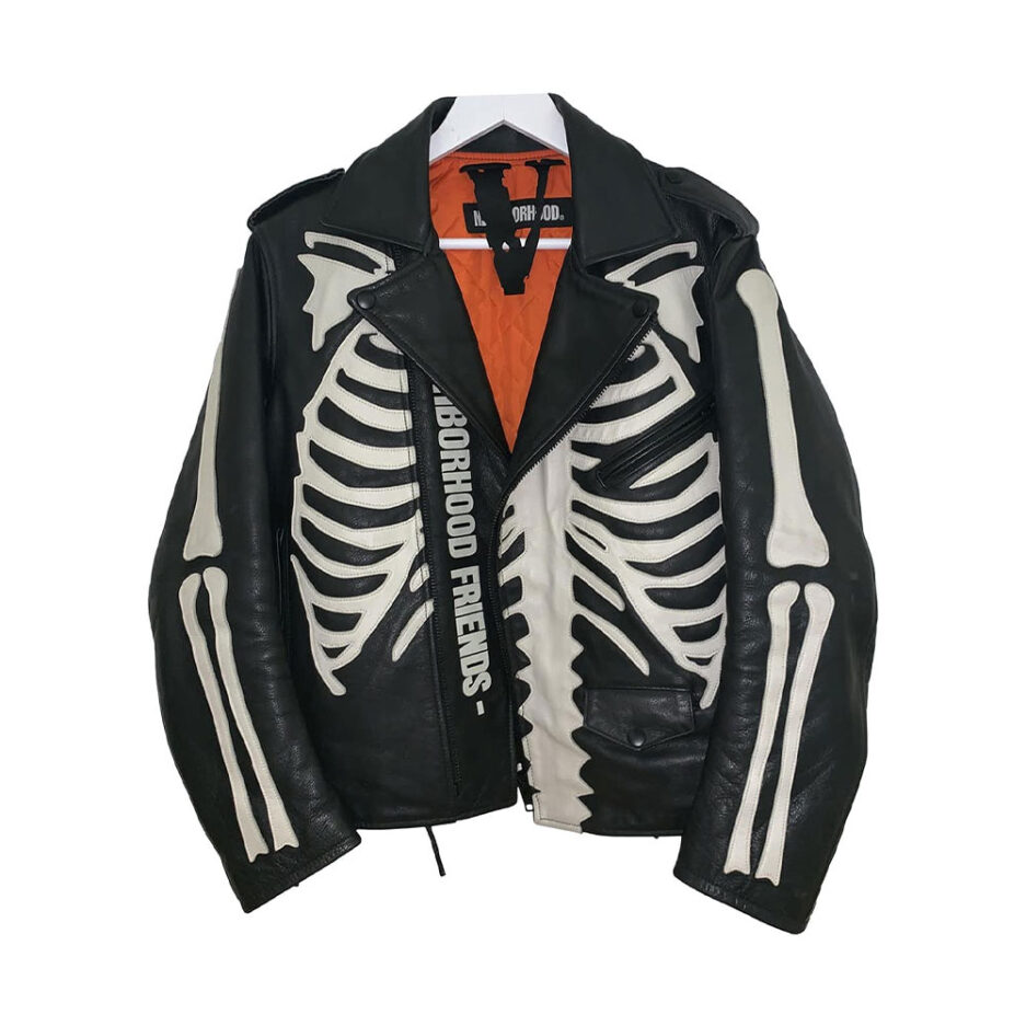 Vlone X Neighborhood Leather Jacket