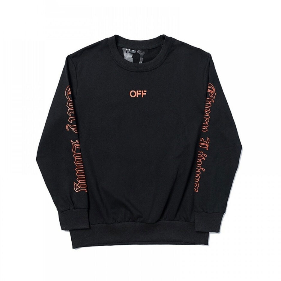 Off white x vlone sweatshirt orange best sale