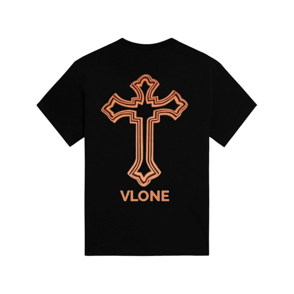 Vlone x Tupac Cross Black T-Shirt