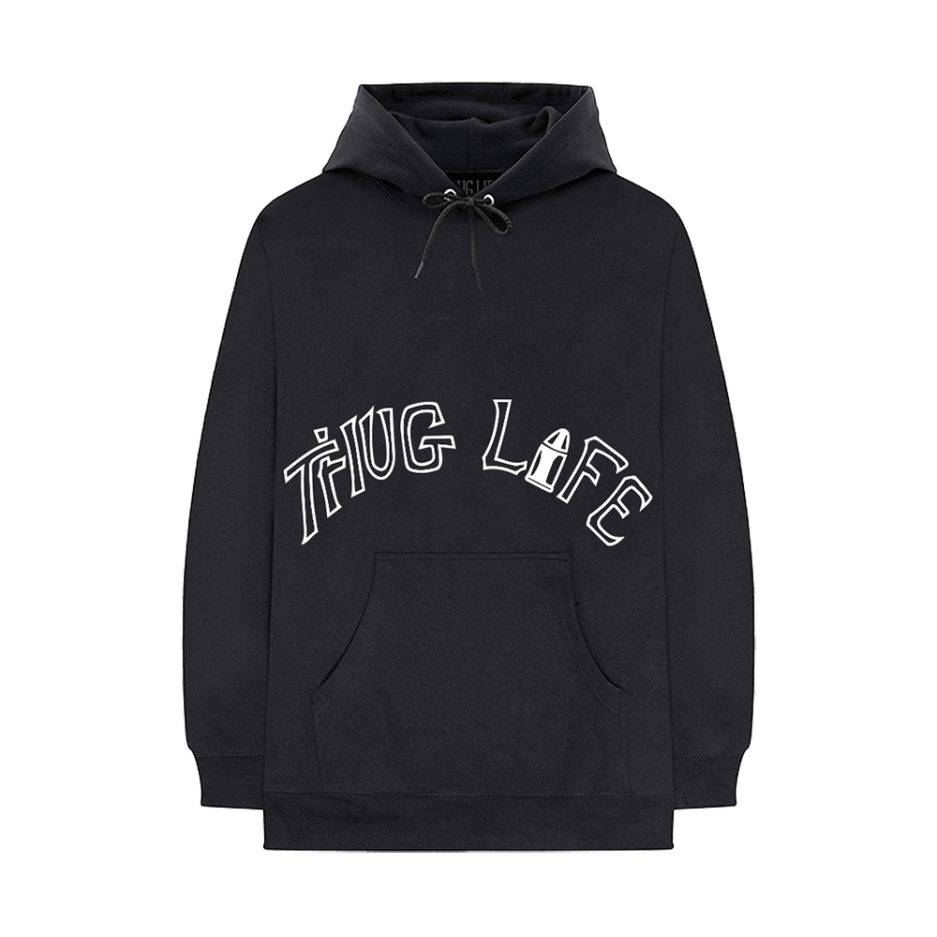 Vlone xTupac Thug Life Tattoo Black Hoodie