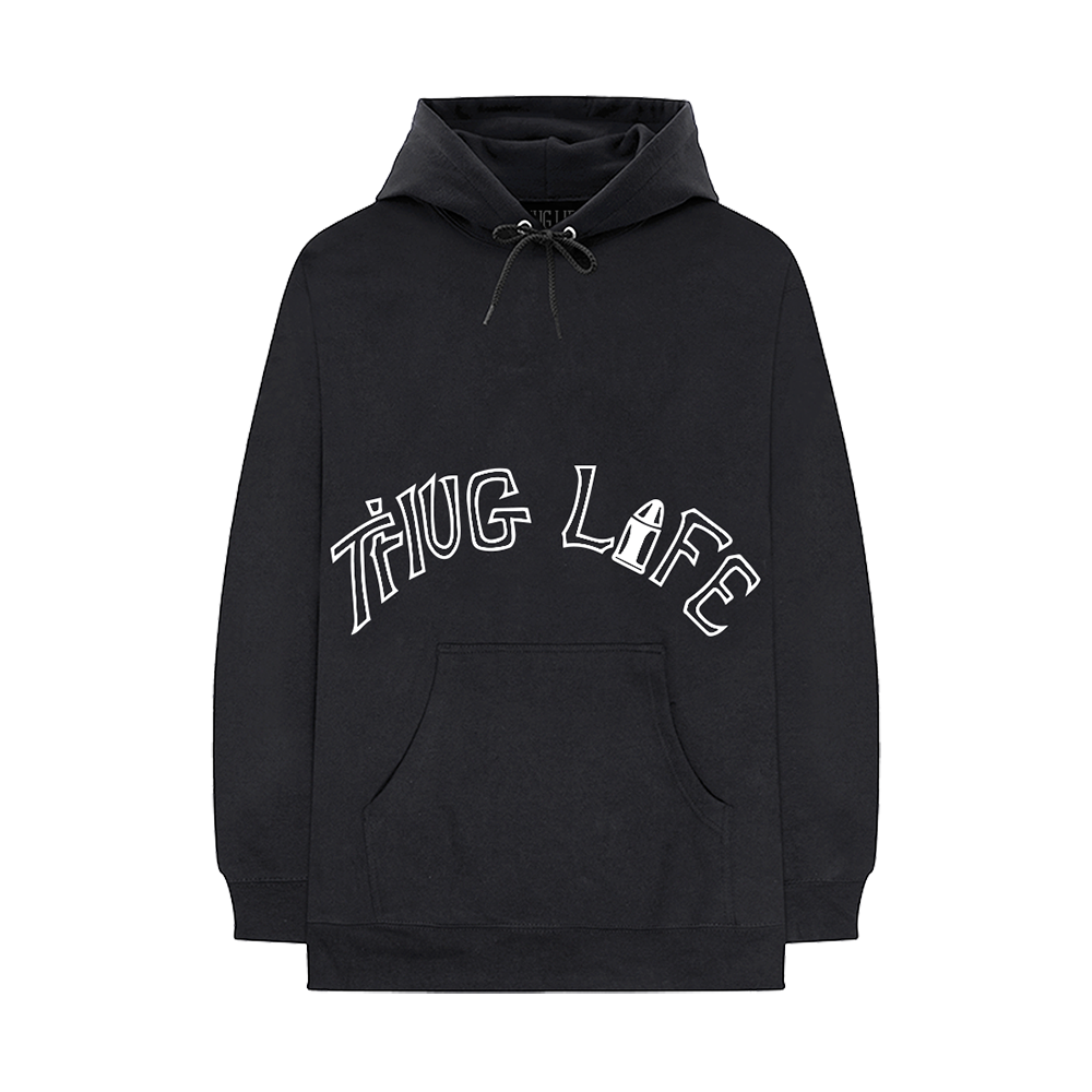 Vlone x Tupac Thug Life Tattoo Black Hoodie || Limited Stock