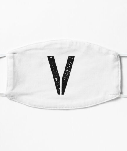 Vlone Logo Black On White Mask