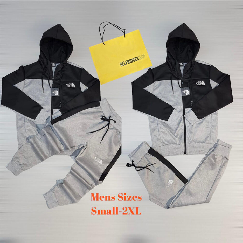 The North Face Zipper Tracksuit – Grey