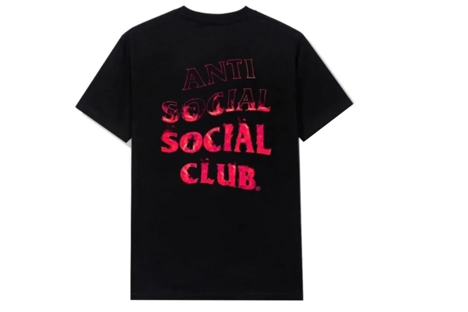 Anti Social Social Club A Fire Inside Pink Flame Tee Black 1.webp