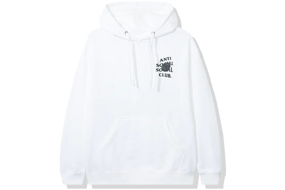 Anti Social Social Club Bat Emoji Hoodie White 2 1.webp