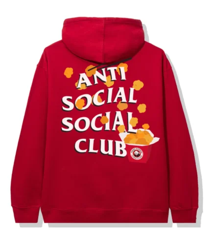 Anti Social Social Club x Panda Express Red Hoodie Red.webp